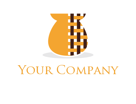 vase with pattern bag logo