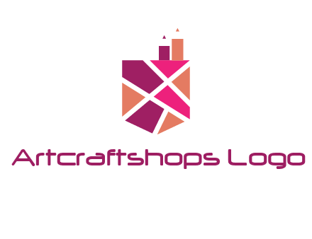Mosaic factory in crest logo