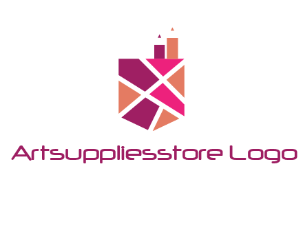 Mosaic factory in crest logo