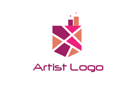 Mosaic factory in crest logo
