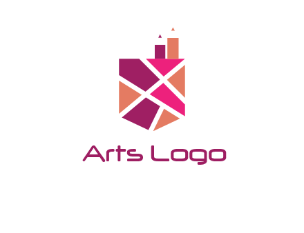 Mosaic factory in crest logo