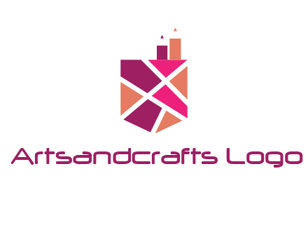 Mosaic factory in crest logo