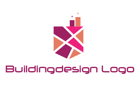 Mosaic factory in crest logo