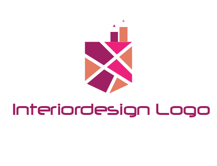 Mosaic factory in crest logo