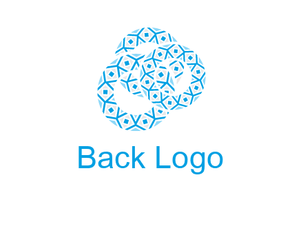 Motif pattern in circles mandala logo
