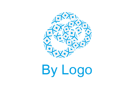 Motif pattern in circles mandala logo