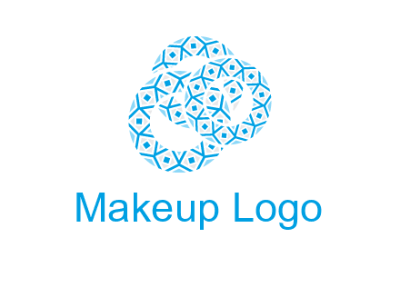 Motif pattern in circles mandala logo