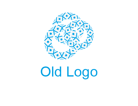 Motif pattern in circles mandala logo