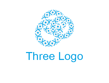 Motif pattern in circles mandala logo