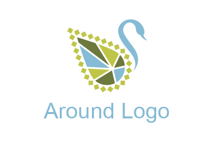 jewelry with swan face graphics