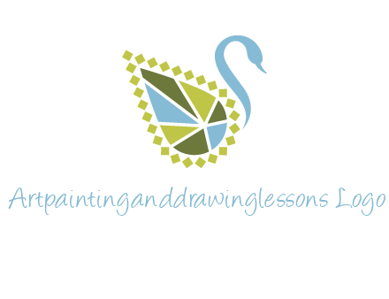 jewelry with swan face graphics