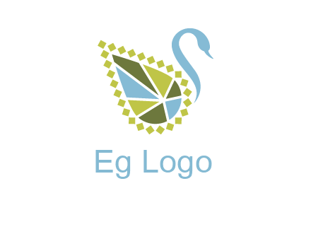 jewelry with swan face graphics