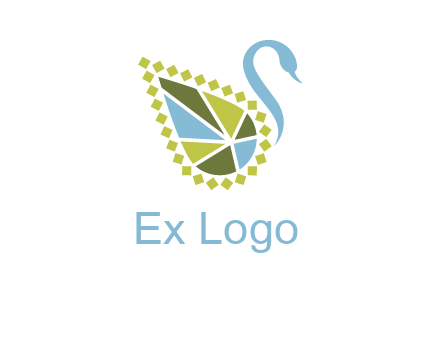 jewelry with swan face graphics