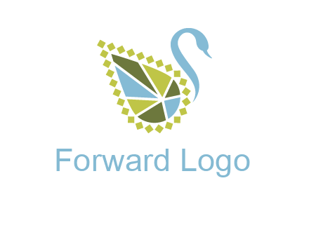 jewelry with swan face graphics