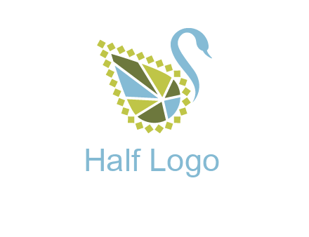 jewelry with swan face graphics