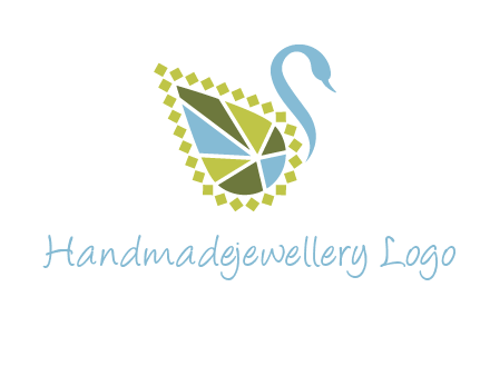 jewelry with swan face graphics