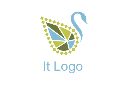 jewelry with swan face graphics