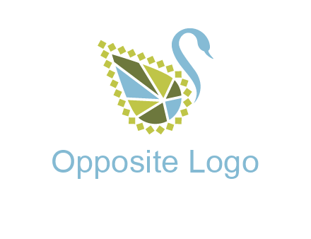 jewelry with swan face graphics