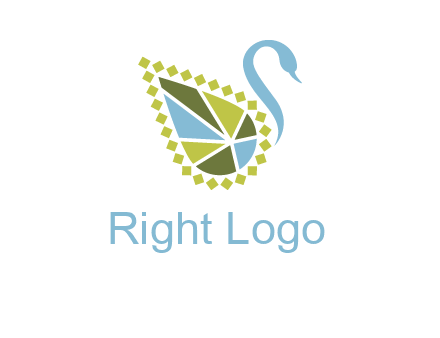 jewelry with swan face graphics