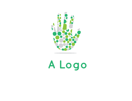 Dotted hand logo