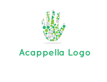Dotted hand logo