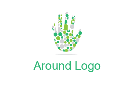 Dotted hand logo