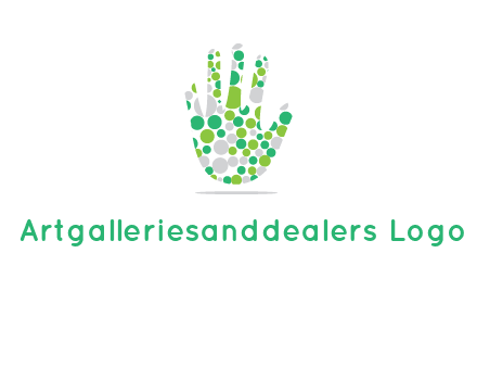 Dotted hand logo