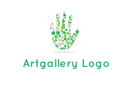 Dotted hand logo