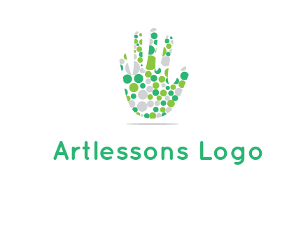 Dotted hand logo