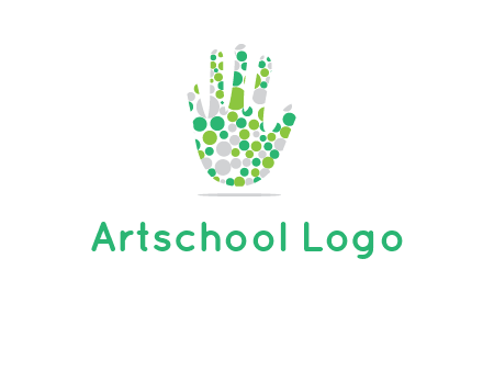 Dotted hand logo
