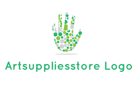 Dotted hand logo