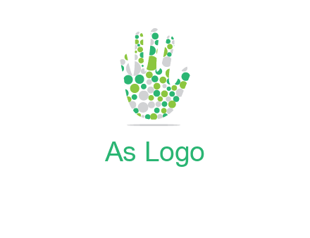 Dotted hand logo