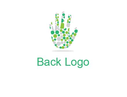 Dotted hand logo