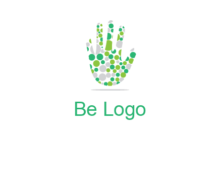 Dotted hand logo