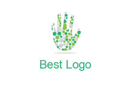 Dotted hand logo