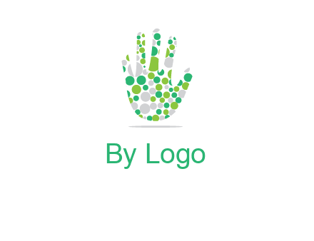 Dotted hand logo