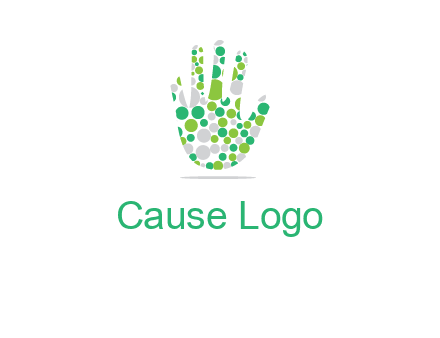 Dotted hand logo