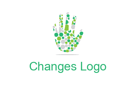 Dotted hand logo