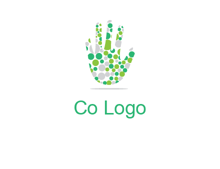 Dotted hand logo