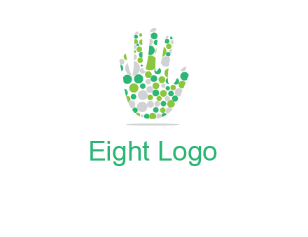 Dotted hand logo