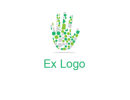 Dotted hand logo