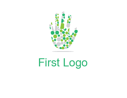 Dotted hand logo