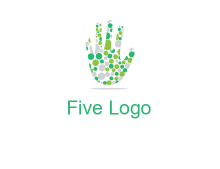 Dotted hand logo