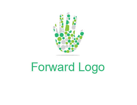 Dotted hand logo