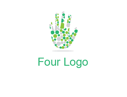 Dotted hand logo