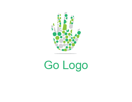 Dotted hand logo