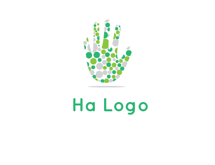 Dotted hand logo