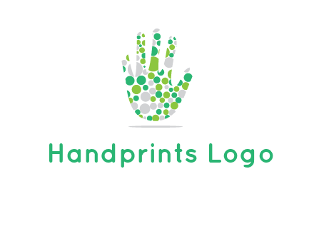 Dotted hand logo