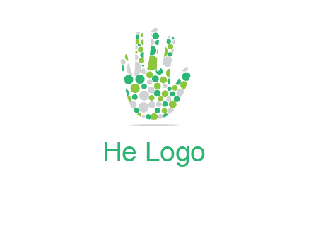 Dotted hand logo