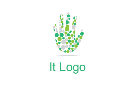 Dotted hand logo